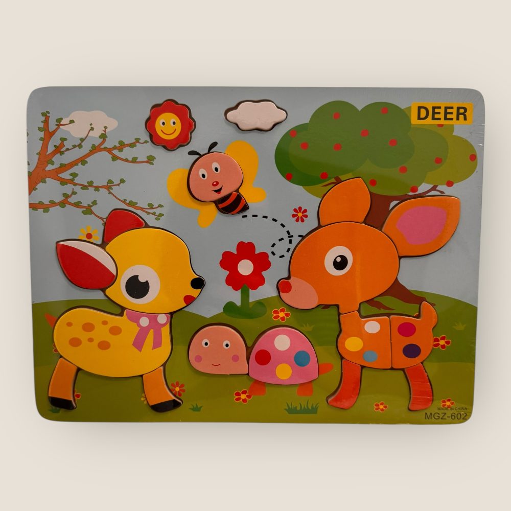 Puzzle de lemn pentru copii - diferite modele - imagine 6