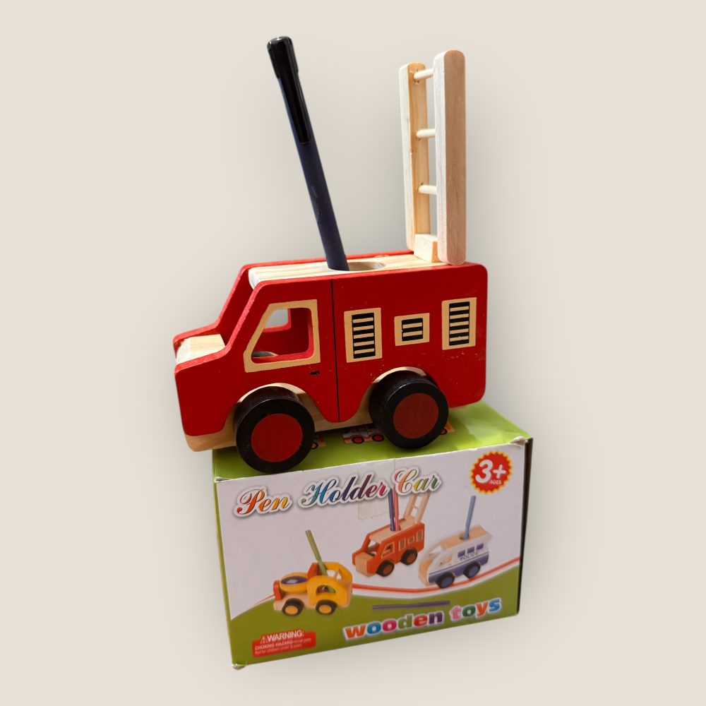 Suport de lemn pentru creioane tip masinuta - diverse modele - imagine 4