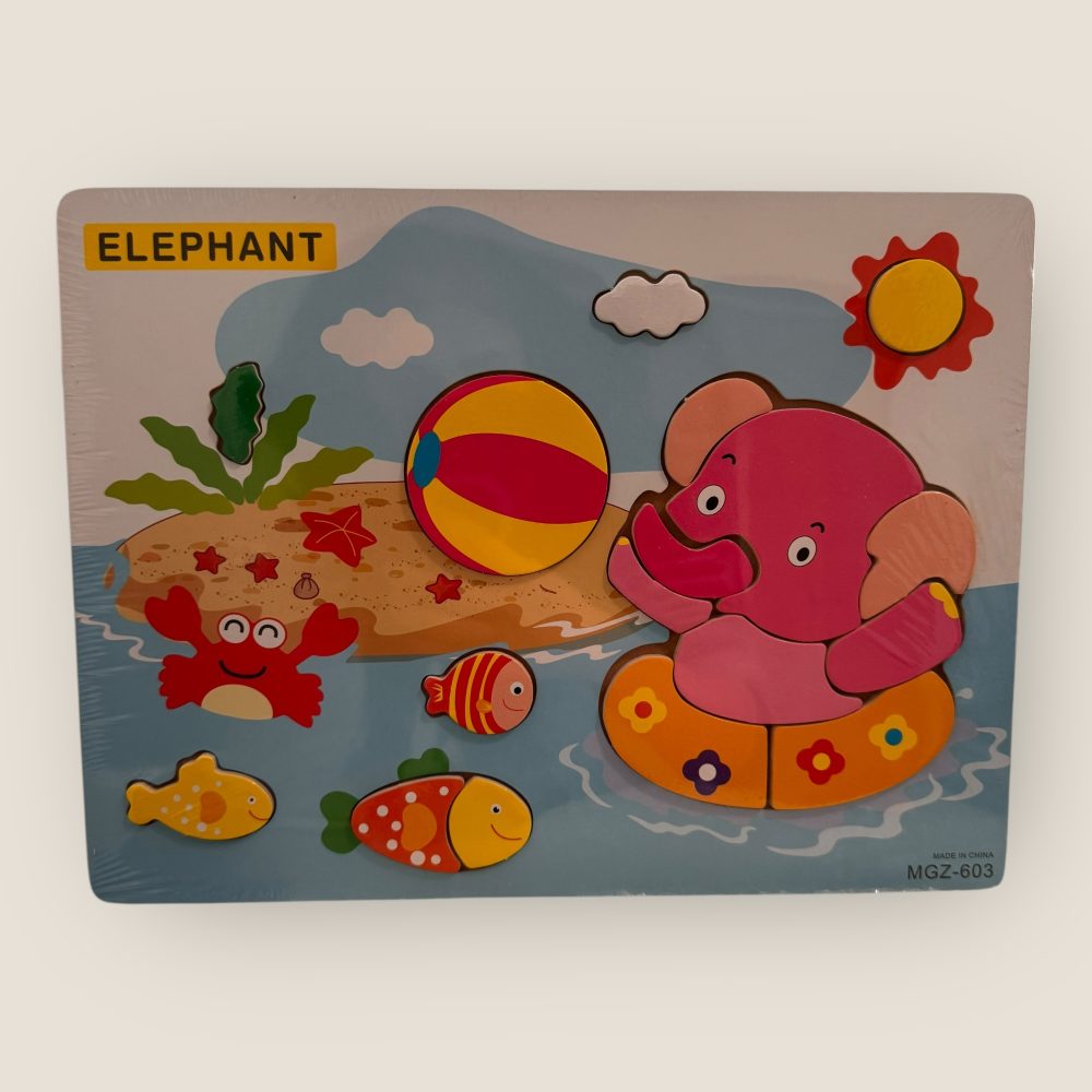 Puzzle de lemn pentru copii - diferite modele - imagine 3